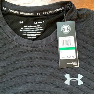 Under Armour NWT the seamless Tee Black Mens size Large